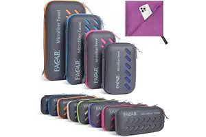 BAGAIL Toallas de Viaje de Microfibra, Toallas de Campamento, Toallas de baño y Toallas de Playa, Secado rápido - Súper absorción de Agua - Súper Compacto, Muy Adecuado para el Deporte y el Fitness