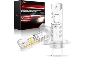 AUXIRACER H7 LED, 30000LM 6500K Blanc Froid, Ampoule H7 LED de Phares Voiture Automobile 500% Luminosité, 1:1 Mini Taille, Plug and Play, 2 pièces