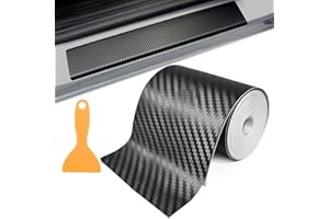 EXIN DECHEN Folia Karbonowa do Samochodu, 10x300 cm, Samoprzylepna, Węglowa, Ochronna, Sportowa