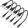 BAOYUANDA 5Pack Short Charger Cable(8Inch)