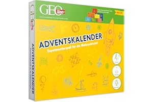 FRANZIS 67070 - GEOlino Adventskalender Naturwissenschaften (Physik, Chemie & Biologie), Experimentierspaß für die Weihnachtszeit, für Kinder ab 8 Jahren
