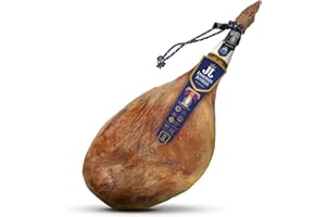 JAMONES SIERRA JUVILES Jamones de Juviles - Jamón Denominación de Trevélez Negro, Curación Superior a 23 meses, Origen España, Curación al Natural en Sierra Nevada,Sin Gluten, Sin Aditivos Ni Conservantes. (9kg a 9,5kg)