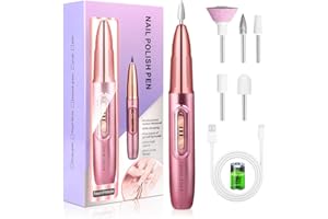 LEDSUUEI Cordless Electric Nail Drill - 30000RPM Professional Electric Nail Files for Acrylic and Gel Nails, Electric Nail Drill Machine, Efile Manicure and Pedicure Kit for Grinding Polishing Trimming
