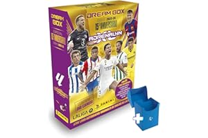 UTOPIA GOODS Panini Adrenalyn Dreambox Oro y sobre Momentum Oro | Cromos de Futbol para Album Premium | 2023-2024 | Pack Exclusivo XL con Box de Regalo | Liga 23-24 | Sobres de Cartas Adrenalyn