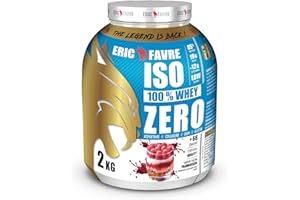 ISO WHEY ZERO 100% Pure Protéine - Pure Whey Protéine Isolate Savoureuse Pour Prise de Masse Musculaire - Assimilable Rapidement - 2kg - Saveur Framboisier - Eric Favre