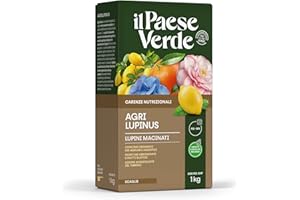 AGRILUPINUS 1Kg Il Paese Verde. Lupini macinati per agrumi e acidofile. Prodotto 100% naturale di origine vegetale. Consentito in agricoltura biologica.