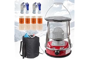 KAO0YAN 2022 Stove à pétrole portable pour l'intérieur : four à pétrole chauffage d'urgence sans électricité intérieure, chauffage au pétrole pour camping, chauffage au pétrole pour intérieur à 360°