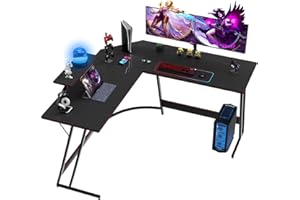 TRIUMPHKEY Table de Gaming 130 x 130 cm, Table de Jeu en Fibre de Carbone avec support pour moniteurs, Table de Grande Taille, Table d'angle, adaptée pour Plusieurs scènes de Jeu, Bureau et étude,