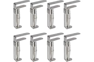 Misounda Fermatovaglia da Tavola, 8 Pezzi Ferma Tovaglia da Esterno, Tovaglie Clip in Acciaio Inox, 9x5.5 cm Regolabile Clip per Tovaglia, Clip per Tovaglia con Molla, Morsetto per tovaglie