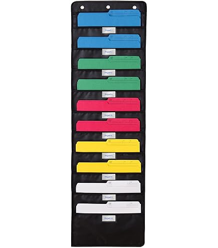 thumbnail image 2 of Magnetic Pocket Chart Dark Purple - Double Sided Classroom Organizer For Wall Or Whiteboard, 16.5x13.8 Inches 2 of 9