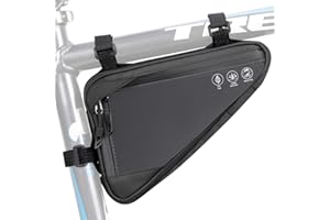 Eyein Bike Triangle Frame Bag - Cycling Waterproof Front Handlebar Pouch with Reflective Stripe for Phone, Cash, Tools, Mini Pump, Outdoor Sports