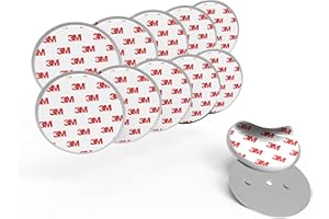 10 x Rauchmelder Halterung ⌀ 70mm - Selbstklebende Magnetpads - 3M Klebepads mit Magnet Befestigung - Starke Magnete - Halter