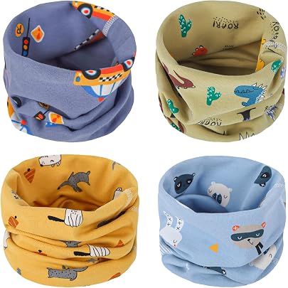 Set 2 Scaldacollo Per Bambini In Cotone – Motivi Ciliegia E Coniglio, Multifunzione (Sciarpa, Mascherina) | Per Ragazze E Ragazzi