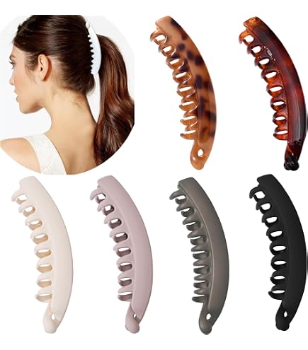 Pferdeschwanz-Haarclip Mit Strasssteinen – Dunkelblau & Weiß, 4x3 Cm, 2er-Set, Für Frauen & Mädchen