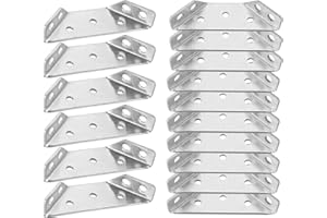 WAVATA Soporte Triangular De Acero Inoxidable 65x30x13mm Escuadras Acero Inox Forma De TriáNgulo Soporte De Esquina Para Conectores De Silla De EstanteríA De Muebles Corner Brace 20 Piezas