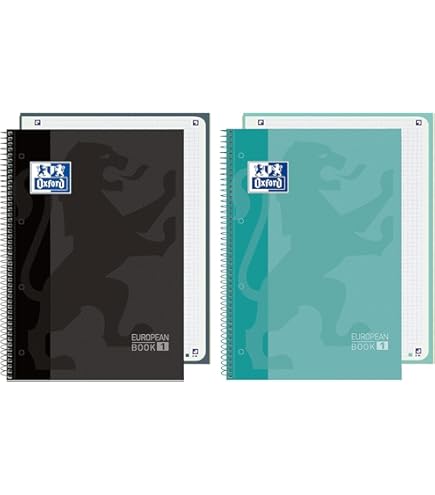 Quaderno Spirale Oxford A4+ - Copertina Plastica, 8 Colori, Carta Optik 90g, 160 Fogli 5x5 - Foto 10