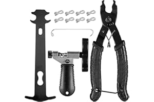 YiPHomn 12 en 1 Herramienta de Cadena para Bicicleta, Tronchacadenas Bicicleta MTB para Cadenas, Reparación Alicates para Cadena de Bicicletas, Eslabones Principales de Cadenas para 6-12 Velocidades