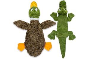 Best Pet Supplies Jouet couineur 2 en 1 pour Chien avec Tissu Doux et Durable pour Petits et Grands Animaux de Compagnie, sans Rembourrage pour Jouer à l'intérieur, Peut contenir Une Bouteille en