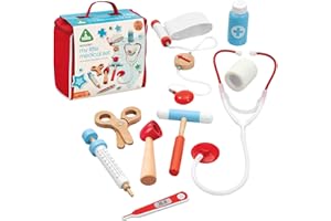Early Learning Centre My Little Medical Case Playset - Wooden Doctors Play Set For Kids, Ages 3+