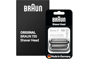 ‎BRAUN Braun Series 7 Elektrorasierer Scherkopf, ORIGINAL Ersatzscherteil vom Hersteller passend für Braun Herren Rasierer Series 7 der neuen Generation, 73S, Silber, Versandfertige Kartonverpackung