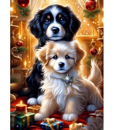 MOGTAA Weihnachten Diamond Painting Erwachsene, 5D Winter Diamant