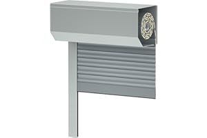 WERKZEUGBILLIGERCOM Vorbaurollladen SK45, grau, Aluminium BxH: 80x140 cm, Gurt - 39er Lamelle - Sondermaße möglich