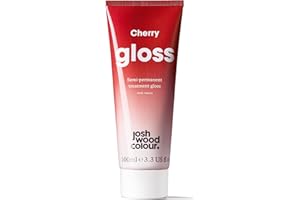 JOSH WOOD COLOUR Josh Wood Hair Gloss (Cherry) - Semi-permanent gloss, a cherry like tone, brings shine to red hair and brown hair - Lasts up to 6 washes - 100% Vegan - Cream (100ml)