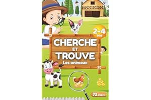 Cherche et Trouve 2 3 et 4 ans - Les Animaux: Livre jeu enfant mon premier cherche et trouve geant des tout petits 2 3 et 4 ans - Cadeau garcon fille ... ms et ms vers gs - animaux de la ferme...