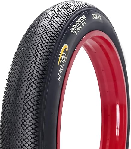 VEE Tire Unisex - Adult E-Huntsman Bicycle Tyre, Black, 20 x 4.0
