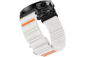 Suitisbest Sportowa bransoletka kompatybilna z bransoletką Garmin 26 mm, Quick Fit, stretchy, nylonowa, sportowa opaska z haczykiem S do zegarka Garmin Fenix 7X / Fenix 7X Pro / Fenix 6X Pro Tactix