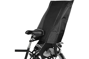Bonna Parapioggia per seggiolino da bicicletta, protezione antipioggia (adatto per Romani, Hamax, Thule, ecc.), colore nero
