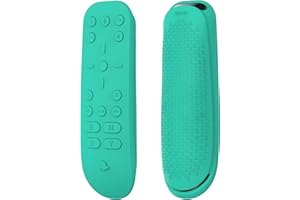 PlayVital Cover Silicone per ps5 Telecomando Multimediale,Custodia Skin Protettiva Copertura Ergonomica per Media Remote Controller-Verde Acqua
