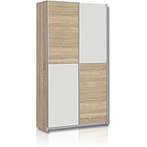 Forte FITTIO Kleiderschrank 180cm - Schwebetürenschrank Mit Einlegeböden