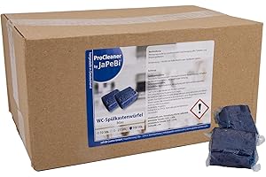 ‎JAPEBI 100 WC - Wasserkastenwürfel Spülkasten-Würfel Reiniger Tabs blue Blauspüler 50g