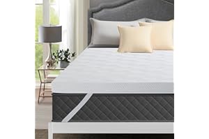 Autsel Topper Viscoelastico 90 x 200 cm materac, grubość materaca z pamięcią kształtu 7,5 cm, łagodzi napięcie mięśni, nakładka na materac zdejmowana i nadająca się do prania, oddychająca i odporna na