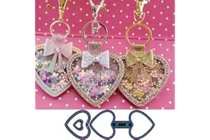 YunTrip - Fustelle da taglio per realizzare biglietti, portachiavi a forma di cuore, in metallo, per fai da te, album di ritagli, goffratura, foto, biglietti, decorazioni