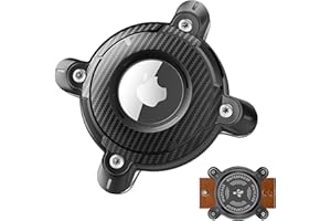 Deerlet Airtag Hülle für Airtag Hundehalsband, IP68 Wasserdicht Airtag Hund Halter, Ultraleichtes Hart TPU, Rückenclip Airtag Anhänger Case, Kompatibel Apple AirTag