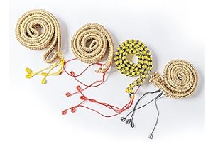 BAITTANG Tresse de corde de handpan, décoration surround à la corde de rotin de handpan, appliquer à la tambour en acier de 21inch -25inch, à la main pure, tampon de protection, éliminez le bruit (Color : A)