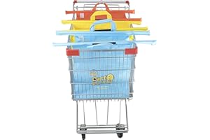 Scrub Daddy Cart Daddy - Trolley Bags for Shopping Trolley, Pack of 3 Shopping Carriers, Replace Carrier Bags with Heavy Duty Reusable, Foldable Fabric Organisers for Groceries & Food, Washable