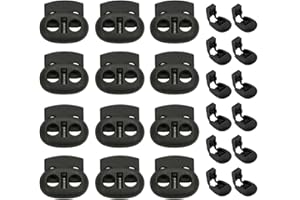 SHPUJUN Kordelstopper Schnürsenkel Verschluss,Schnürsenkel Schnellverschluss Schuhe,Paracord Zubehör Federschnalle,Federschnurschlösser Schnürsenkel Stopper