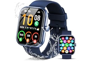 COUCUR Smart Watch for Men Women Make/Answer Calls 1.96'' 47.5mm Fitness Watch,Blue