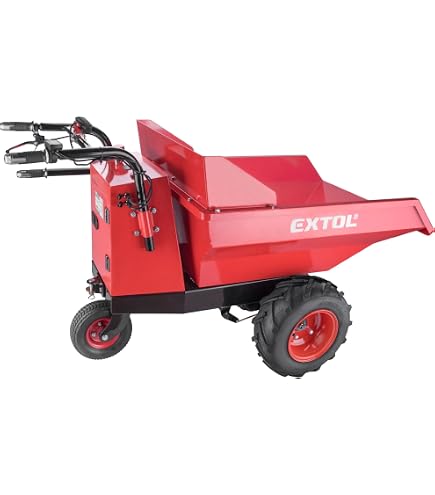 Zipper Elektro-Akku-Schubkarre ZI-EWB150 – 100L Motor-Schubkarre, Minidumper Für Garten Und Baustelle