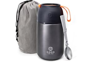 GOOD FOR YOU Thermos per alimenti isolati – 730 ml in acciaio inox per pasti caldi e freddi – isolamento a doppia parete, contenitore termico per alimenti, per scuola, ufficio, viaggi, campeggio