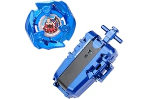 DEZAWRTY Kit de démarrage toupie Keel Shark avec toupie à Droite et Lance-Ficelle, pour Les garçons à partir de 6 Ans (X201)