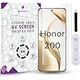 Mobilebies® Premium HD+ UV Tempered Glass Screen Protector For Honor 200 5G (6.78 Inch, Pack of 1) Curved Screen Guard, HD Clarity with installation kit & Guide