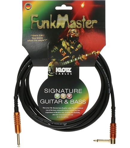 Klotz AU-AJJ0060 - Set De 2 Câbles Audio Patch Jack 2P 90°/Jack 2P 90° Gold