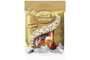 Lindt Lindor Assorted Mini Chocolate Truffles – 80g Treat Bag – Christmas Chocolates, Festive Treats 2025