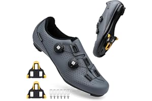 Feyenold Men's Cycling Shoes Women's Cycling Shoes Compatible with SPD-SL Pedal & Compatible Installation SPD/Look KEO Cleats Riding Shoes