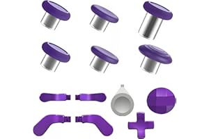 YUNMGALH Elite Series 2 Controller Accessories Kit - Thumbsticks, D-Pads and Trigger Paddles with Storage Case for Elite Series 2 Core (Purple)