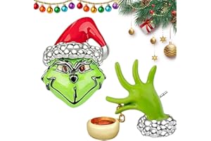 WKPBJX Christmas Earrings, Christmas Decorations, 1/2 Pairs Christmas Earrings Accessories, for Christmas Decorations New Year Decorations Winter Holiday Jewelry (Christmas Gesture)